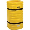 Global Industrial 42H x 24W Column Protector, 12 Column Opening, Yellow 708165YL